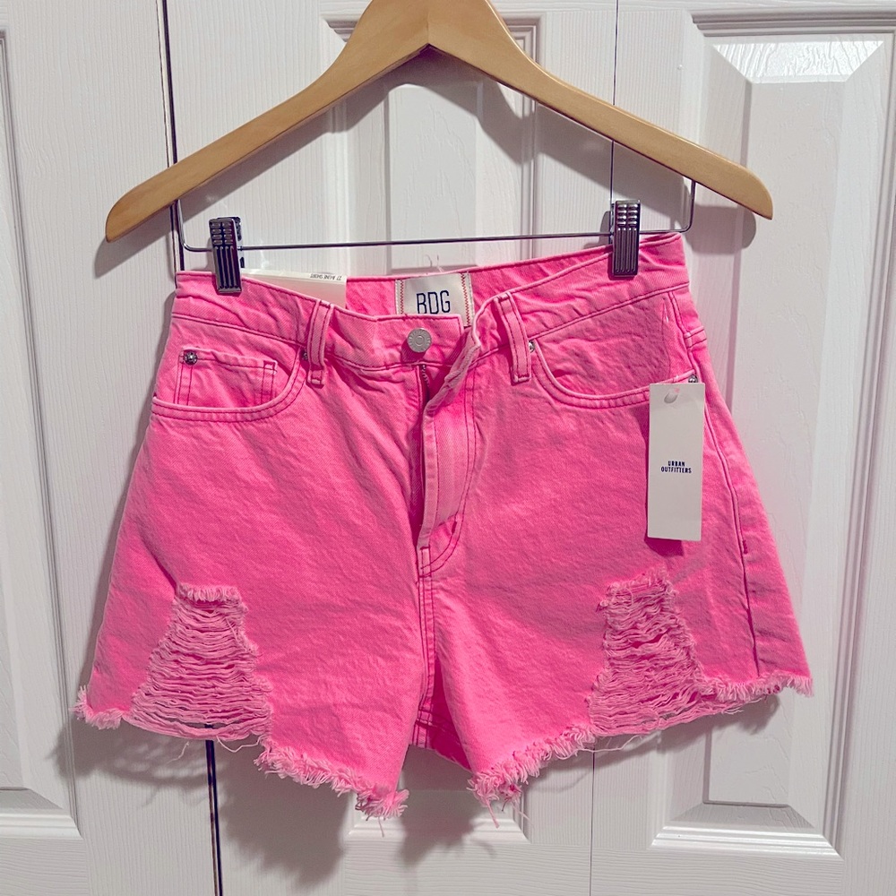 BDG Urban Outfitters size 27 hot pink denim shorts